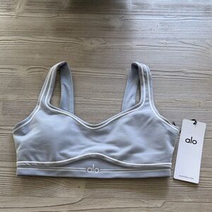 ALO Yoga Frost/White Padded Sports Bra